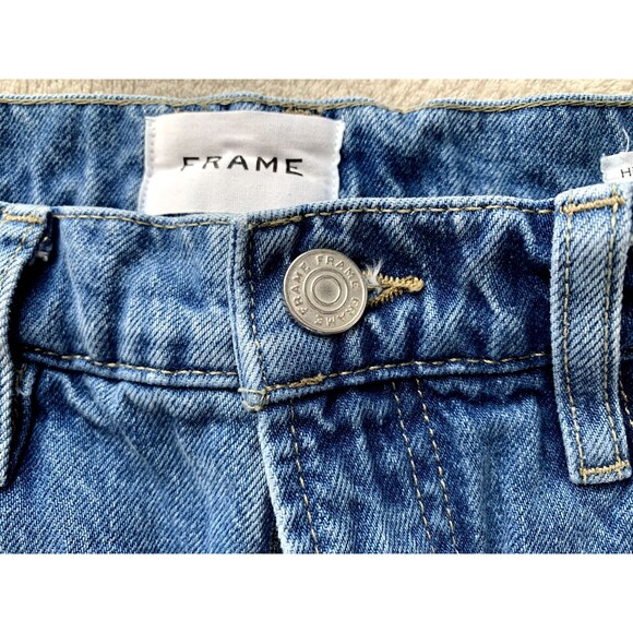 Frame High & Tight Straight Jeans Women’s 29 Blue High Rise Cotton Denim - Picture 3 of 13